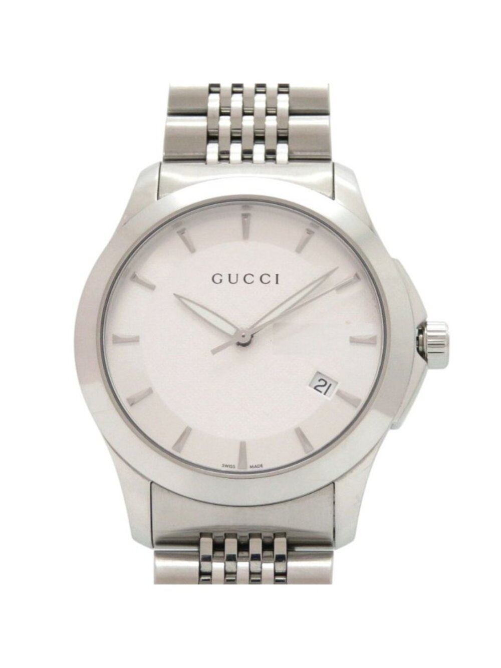 Gucci 126.4 G-Timeless SS Silver Quartz Watch